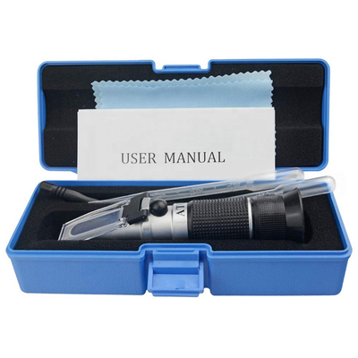 0-40% d'alcool Brix 0-25% de sucre de vin réfractomètre OEM/ODM à double échelle portable avec ATC