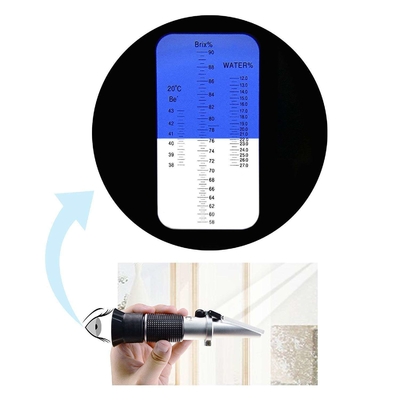 Réfractomètre portable compact Brix de 0 à 40% de Brix et de 0 à 25% d'alcool pour le sucre de vin