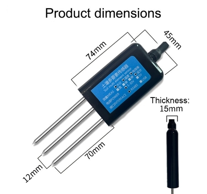 Sensors de conductivité électrique de pH de la température du sol et de l'humidité 5-30VDC