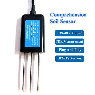 Sensor CE de température et d'humidité du sol RS485 en acier inoxydable 304 pour les tests d'humidité du sol