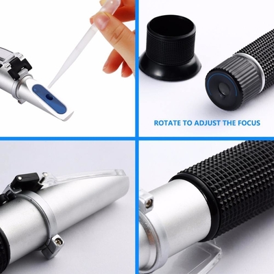 Réfractomètre portable 0-10%Mètre de test numérique Brix 0-100%Température automatique de salinité