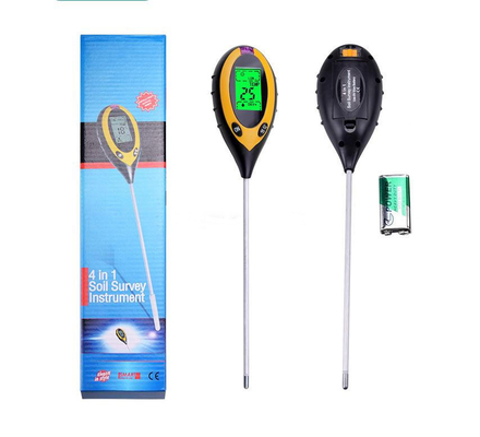 Affichage LCD numérique 4 en 1 pH du sol avec testeur de température et d'humidité