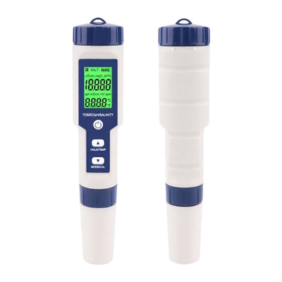 Testeur de pH multiparamètre 5 en 1 TDS/CE/salinité/TEMP avec électrode remplaçable