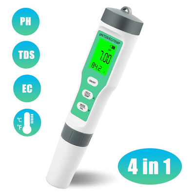 Testeur d'étanchéité à l'eau 4 en 1 pour aquariums et hydroponique pH/TDS/EC/tempomètres