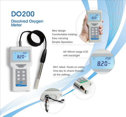 Capteur de pH de haute précision, compteur d'oxygène soluble portable pour l'aquaculture