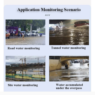 Détecteur d'inondation souterraine IP68 pour la surveillance du niveau d'eau à l'énergie solaire