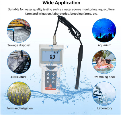Testeur de conductivité LCD portatif de surveillance de l'eau 3 en 1 haute précision