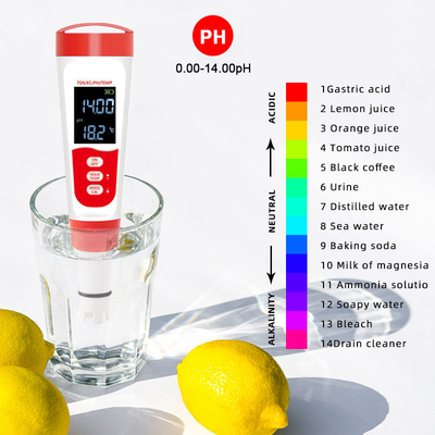 Testeur professionnel numérique de contrôle de l'eau au stylo avec mesure TDS/EC/PH/température