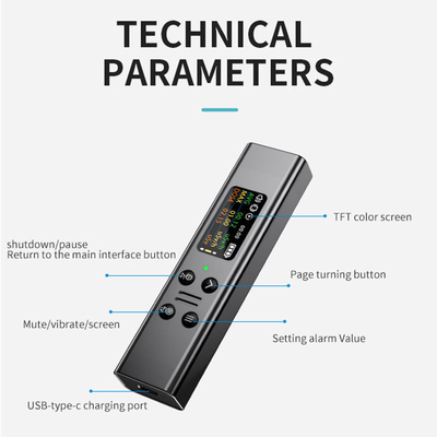 Dosimètre numérique LCD compteur Geiger pour mesure personnelle portable des rayons XY bêta