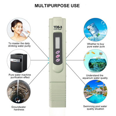 TDS-mètre pratique pour détecter la contamination de l'eau et les changements de température