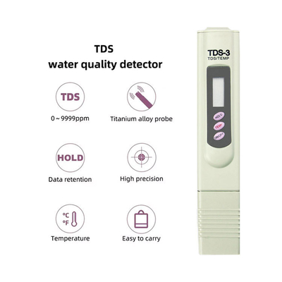 TDS-mètre pratique pour détecter la contamination de l'eau et les changements de température