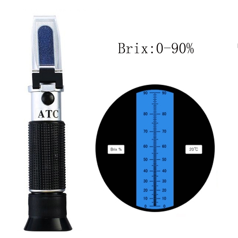 0-90% Réfractomètre numérique portable Brix pour la mesure précise du sucre dans le jus de fruits
