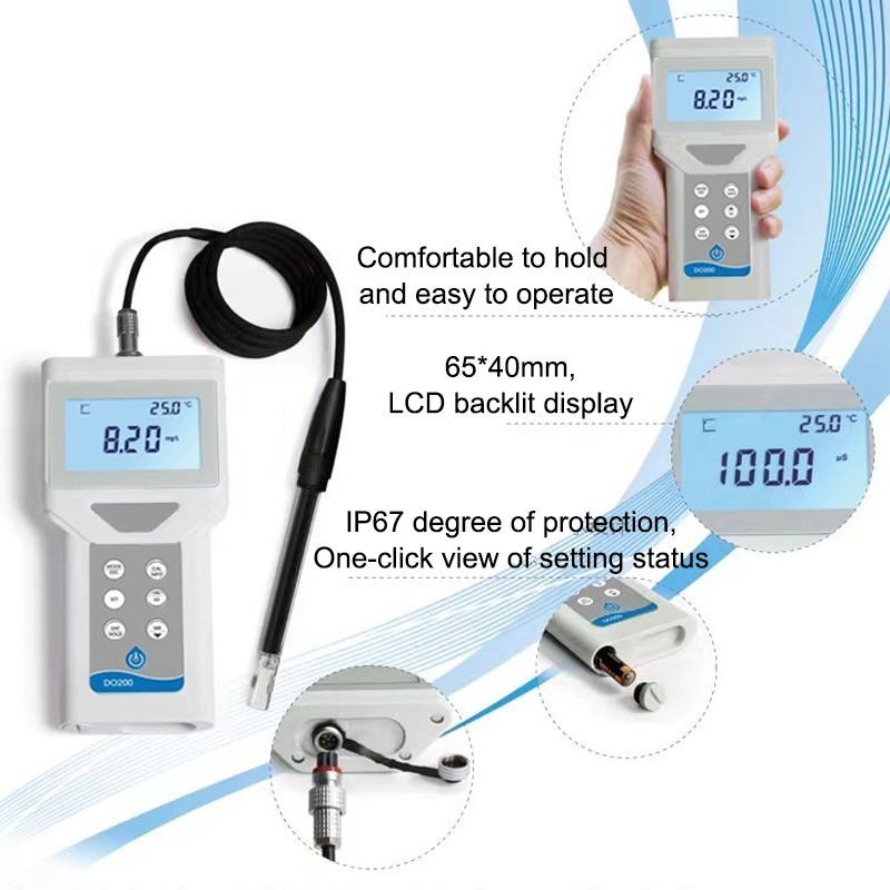 Capteur de type stylo portable DO200 pour la mesure précise de l'oxygène dissous dans les étangs