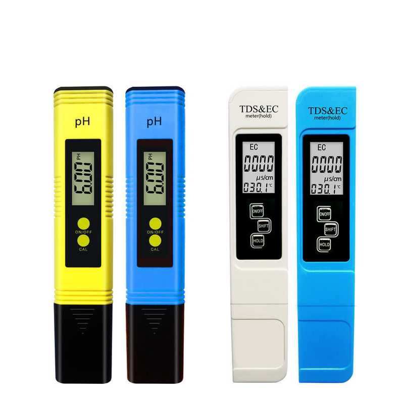 PH TDS EC Combo de mesure du compteur de température 0-14ph 0-9990ppm 0-9990us/cm Type de stylo 3V